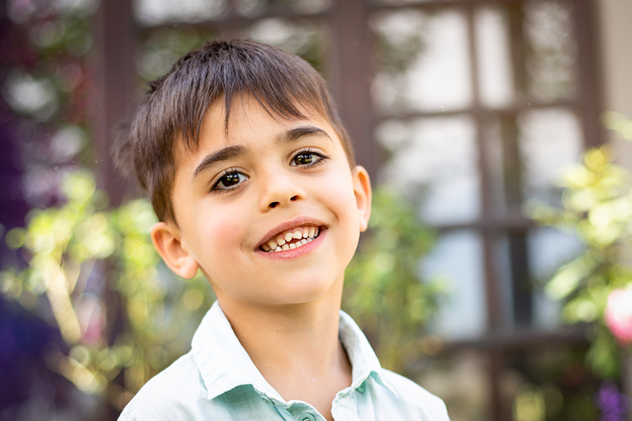 boy with big smile